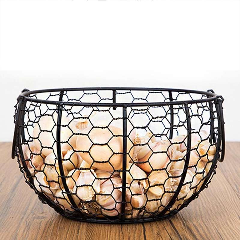 Ceramic Egg Organizer Storage Basket Egg Basket Fruit Box (pink)