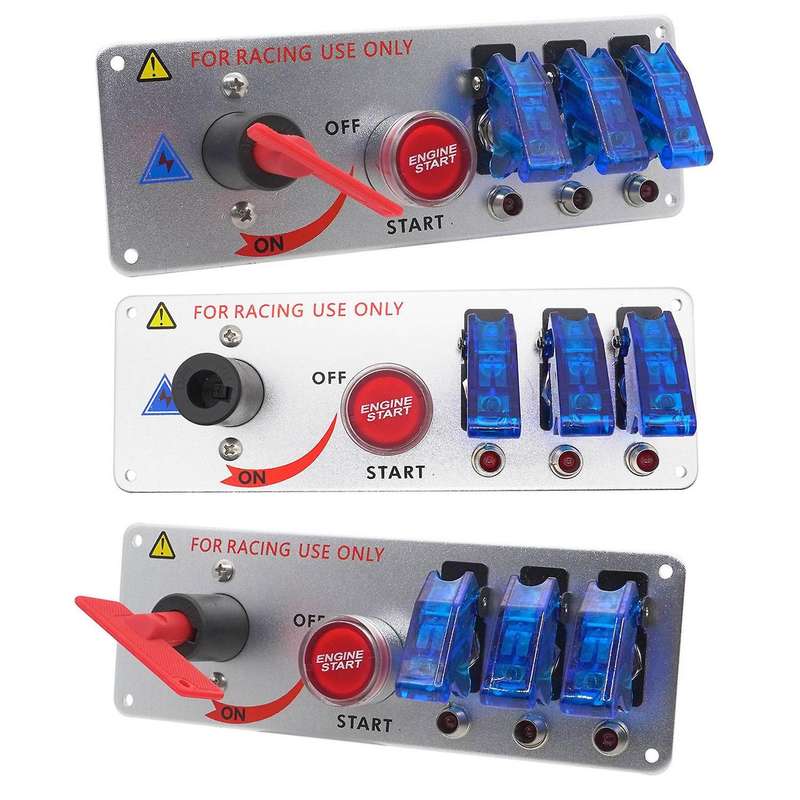 Car 12v One-button Start Master Switch Blue