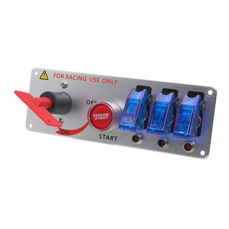 Car 12v One-button Start Master Switch Blue