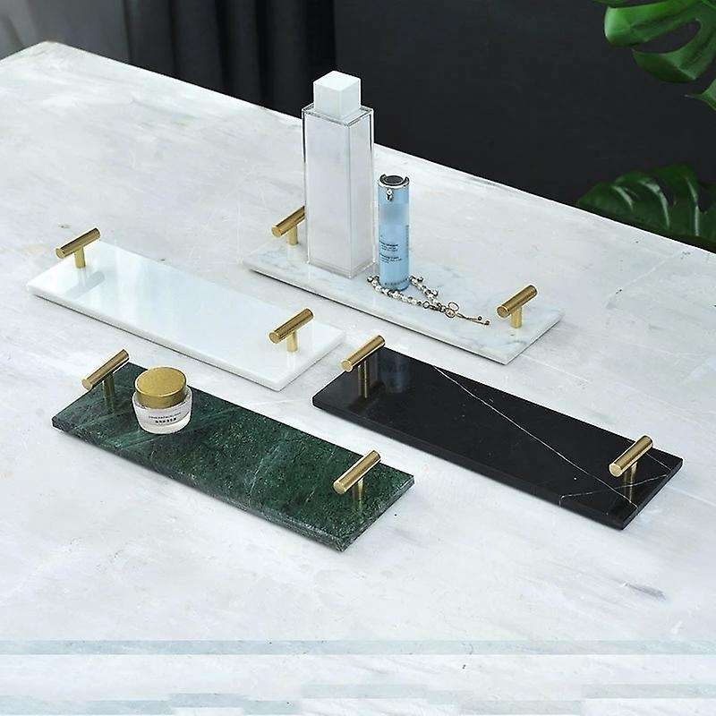Marble Texture Tray Entrance Storage Tray Trinket Holder Jewelry A