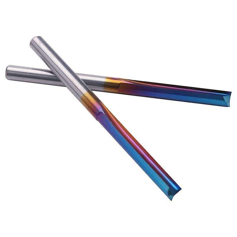 10pcs Straight End Mill for Wood Mdf Plastic Cnc Engraving Bit