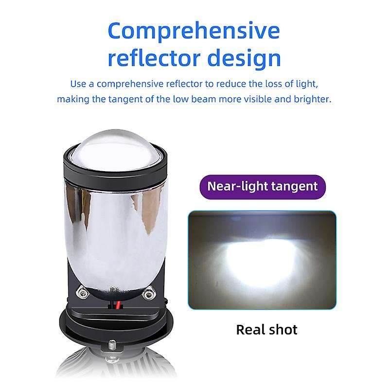 60w/pair Lamp H4 Led Mini Projector Lens Automobles Bulb Right