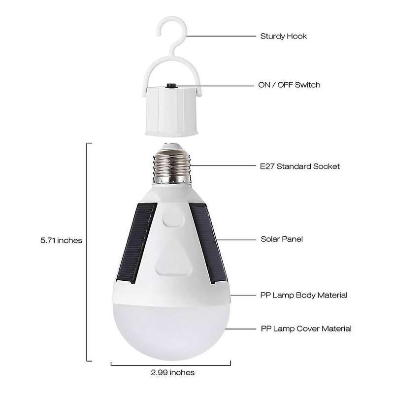 4 Pcs Solar Led Light for Outdoor Indoor Camping Power Outage
