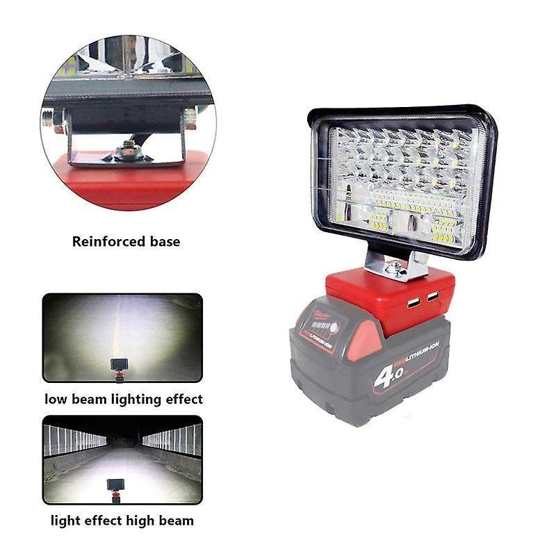 Led Work Lights Flashlights Electric Spotlight,8 Inch 84 Led