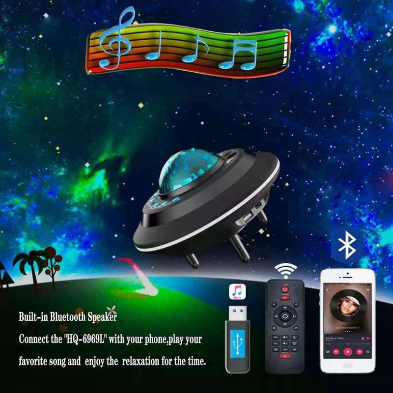 Aurora Galaxy Starry Sky Projector Decoration Atmosphere Night Light