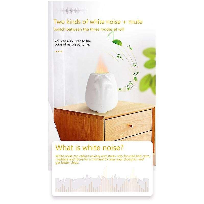 200ml Air Humidifier Simulation Flame Humidifier Diffuser Us Plug