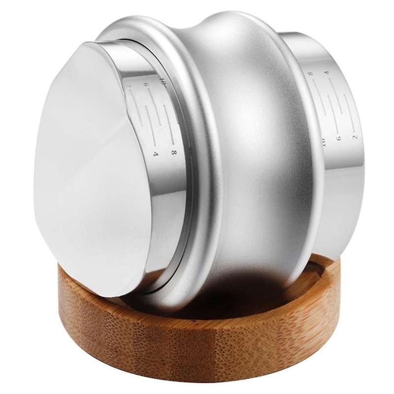 51mm Double-head Coffee Tamper Adjustable Powder Press Silver