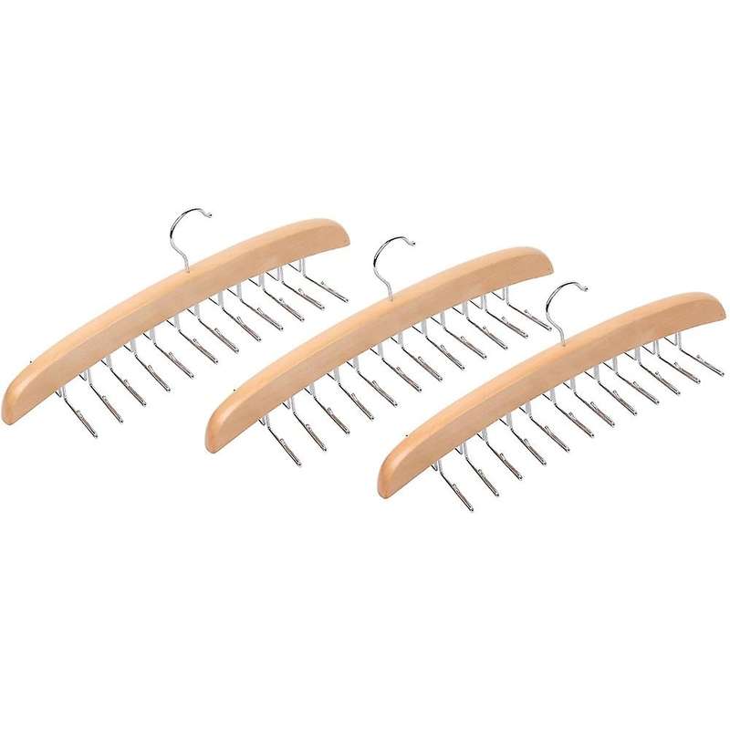 3pcs Tank Top Hanger, Bra Hanger with Premium Wood, 24 Hooks