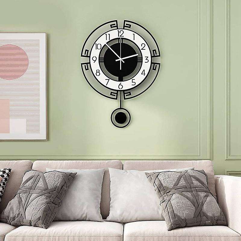 Modern Wall Clock,silent Movement Clock for Living Room Creative