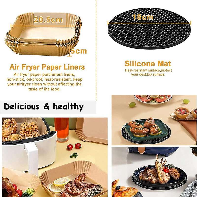 Square Air Fryer Accessories, for Cosori Ninja Phillips