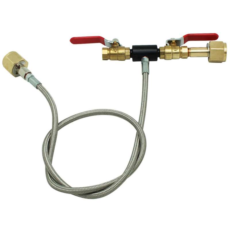 Co2 Fill Station Adapter with Gauge 36inch Hose W21.8-14 to W21.8-14