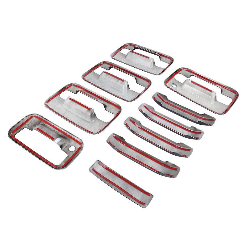 External Door Handle Covers for 2004-2019 Ford F-150 Glossy Black