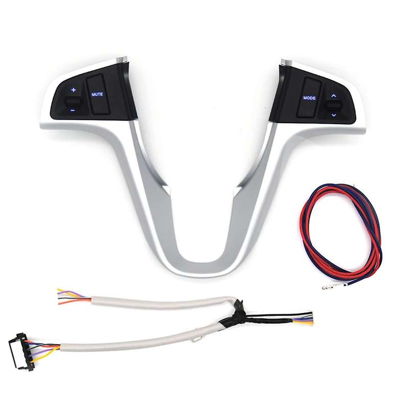 For Hyundai Verna Solaris Steering Wheel Button with Blue Backlight