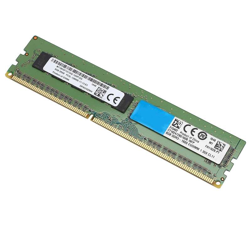 8gb Memory Ram 2rx8 1.35v Ddr3 1600mhz 240 Pin Ecc Unbuffered Ram