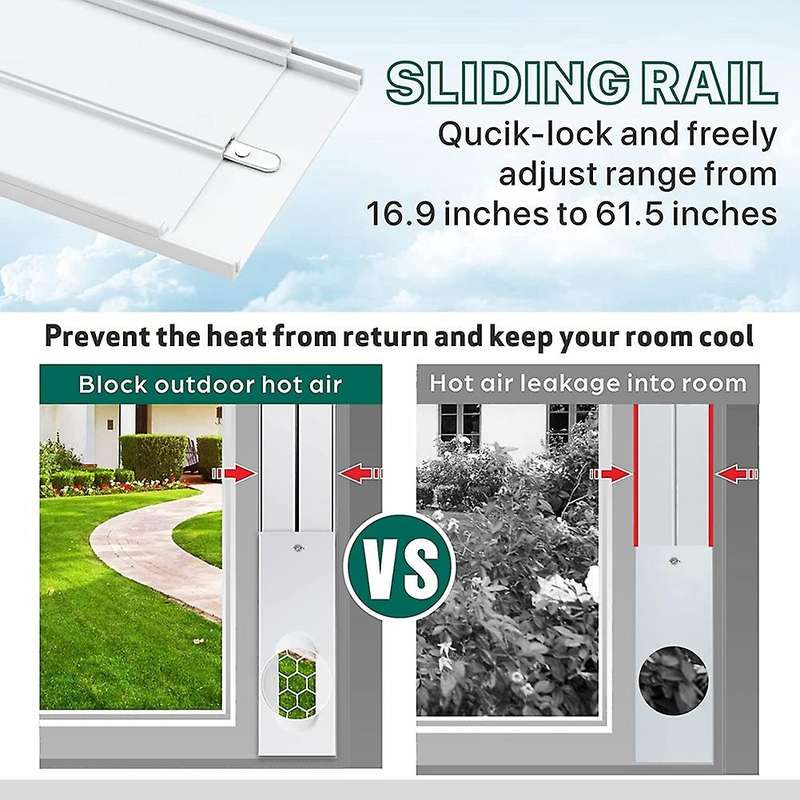 Ac Window Vent Kit Air Conditioner Window Kit for Sliding Window B
