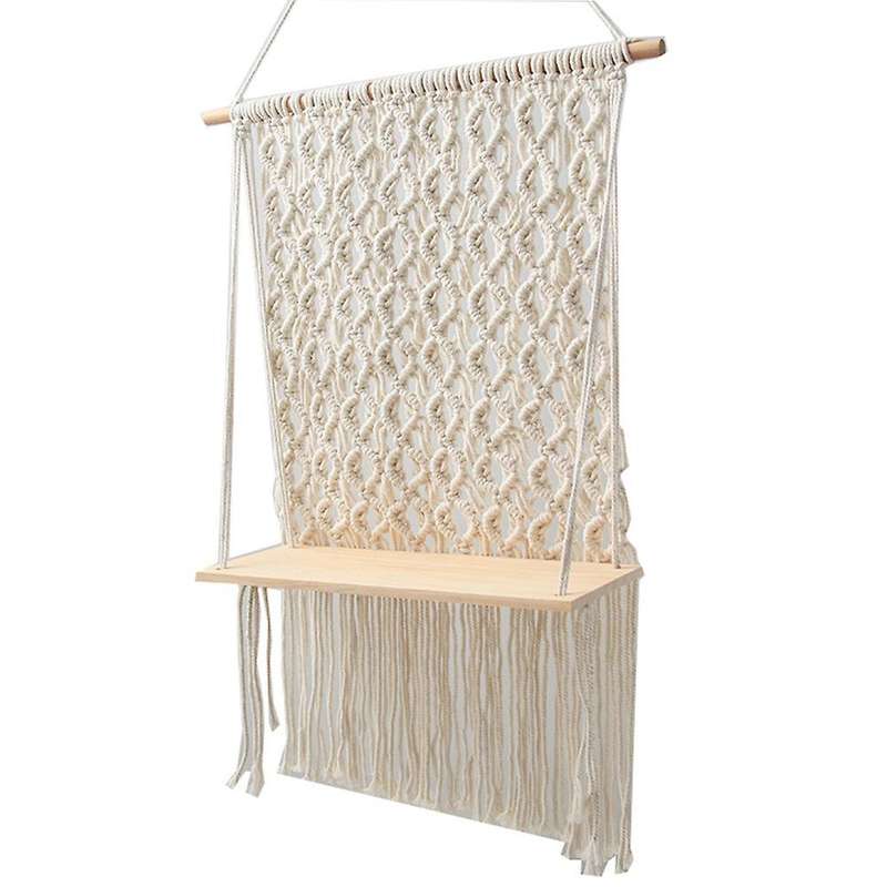 Bohemian Macrame Tapestry Rack Hand-woven Wall Hanging Flower Pot A