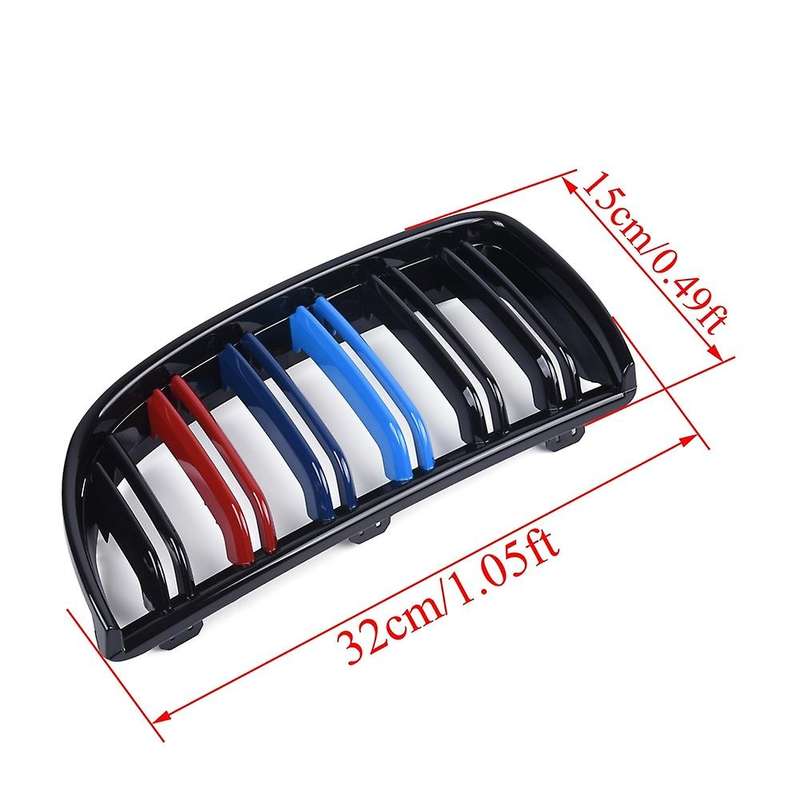 Front Hood Kidney Double Line Grills For-bmw 3 Series E90 E91 05-08