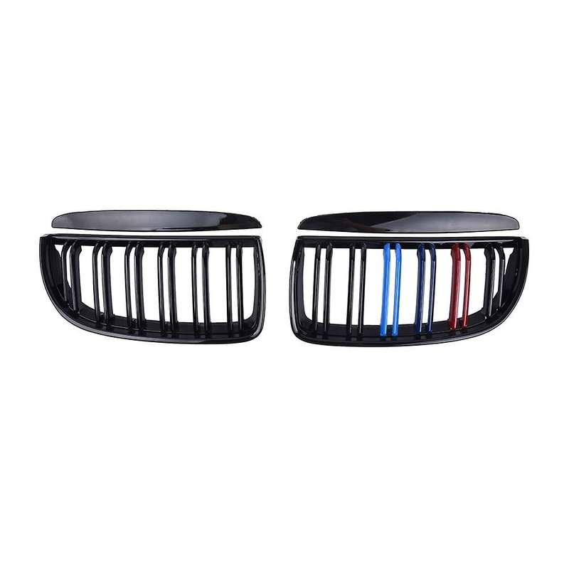 Front Hood Kidney Double Line Grills For-bmw 3 Series E90 E91 05-08