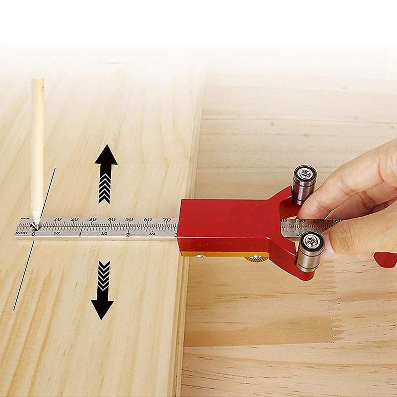 Woodworking Scribe Aluminum Alloy Parallel Line Drawing Marking Tools