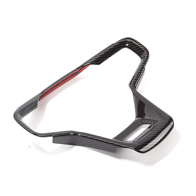 Steering Wheel Decoration Cover Trim Stickers Carbon Fiber