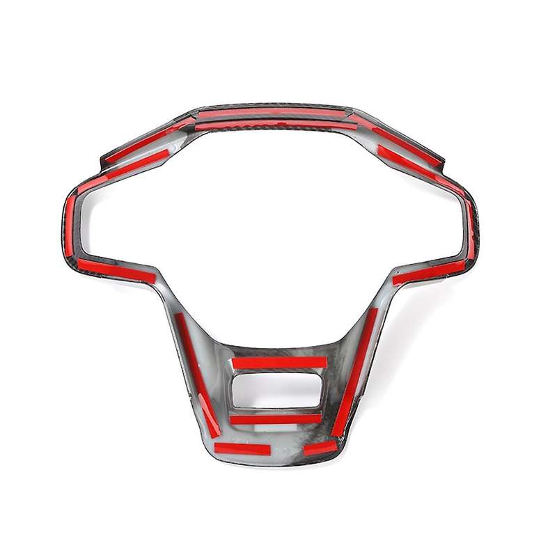 Steering Wheel Decoration Cover Trim Stickers Carbon Fiber