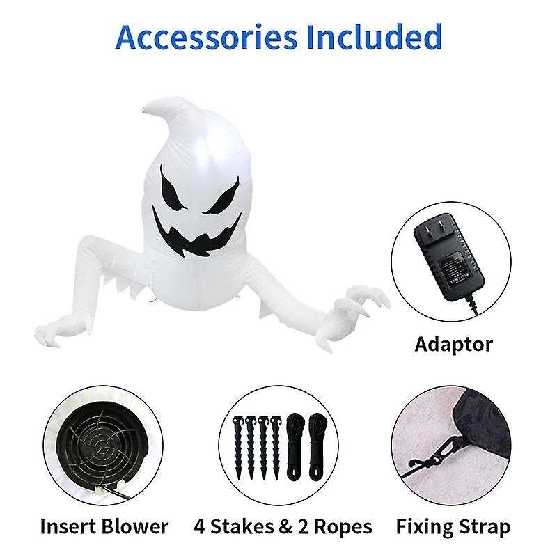 1pcs Halloween Inflatable Ghost Elf Festival Party Decoration Us Plug
