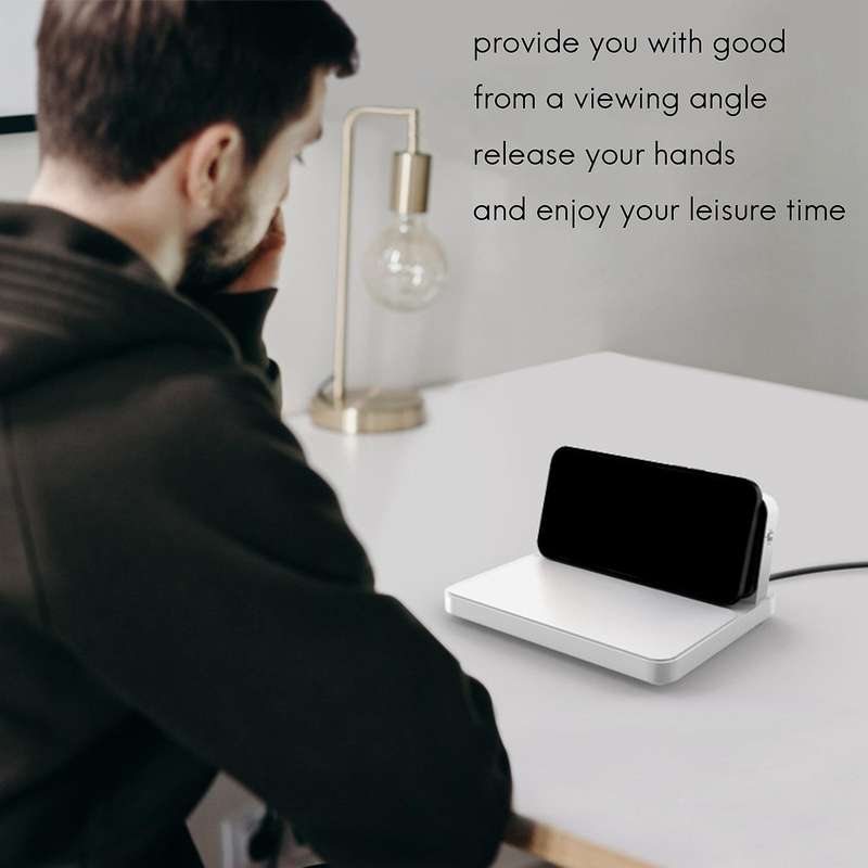 Digital Alarm Clock,usb Charging Port,for Iphone Samsung White