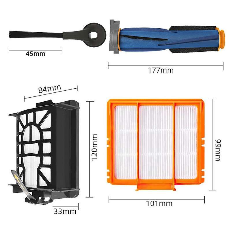 Main Roller Side Brush Filter for Shark Vacuum Cleaner Spare