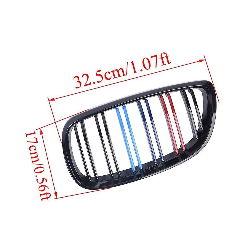 Car Gloss Black Front Mesh Sport Grills For-bmw 3 Series E92 M3 07-10