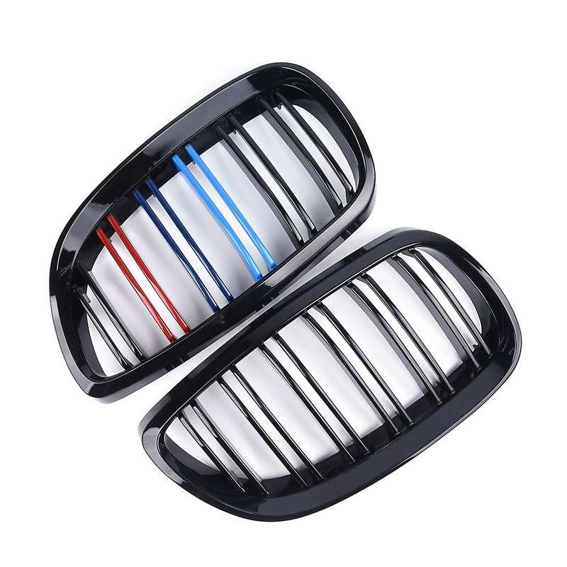 Car Gloss Black Front Mesh Sport Grills For-bmw 3 Series E92 M3 07-10