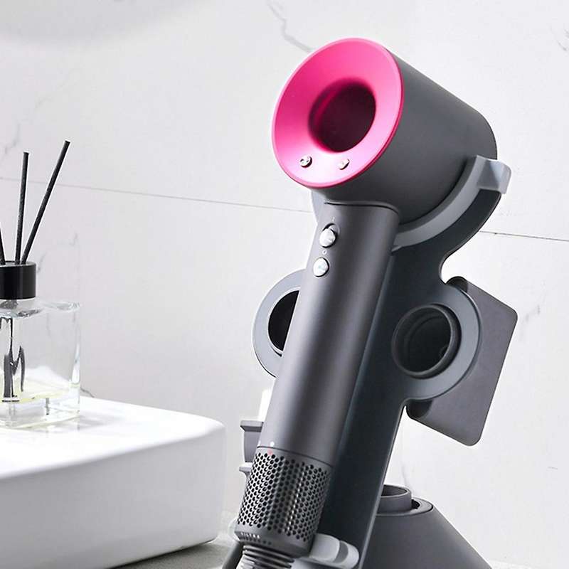 Suitable for Dyson Hair Dryer Stand Vertical Punch-free Gray