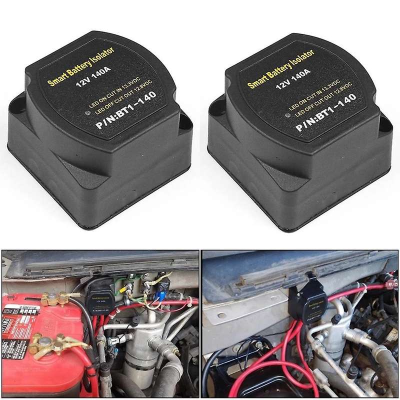 2set Dual Battery Smart Isolator 12v 140 Amp Voltage Sensitive Relay