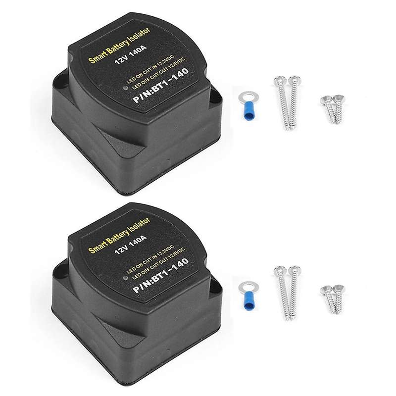 2set Dual Battery Smart Isolator 12v 140 Amp Voltage Sensitive Relay