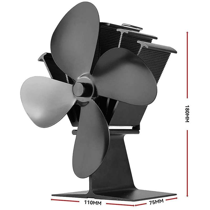Heat Powered Stove Fan for Wood,104 Fahrenheitf/40 Celsius Fast