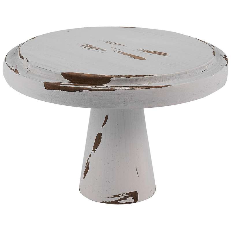 Sweetgo Vintage White Wood Cake Stands Ornament Storage Racks S