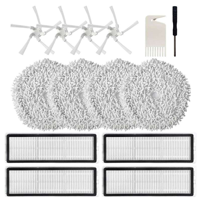 Vacuum Cleaner Hepa Filter Mop Cloth Side Brush Replacement Parts