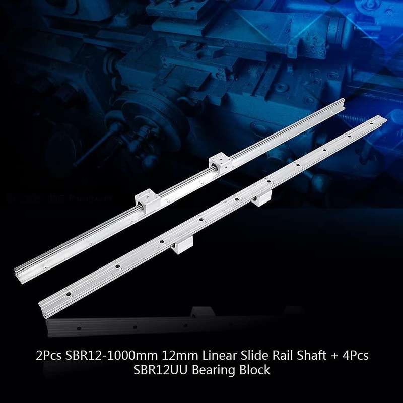 2 Pieces Of Sbr12 300mm Linear Guide Rail Full Support Linear Guide