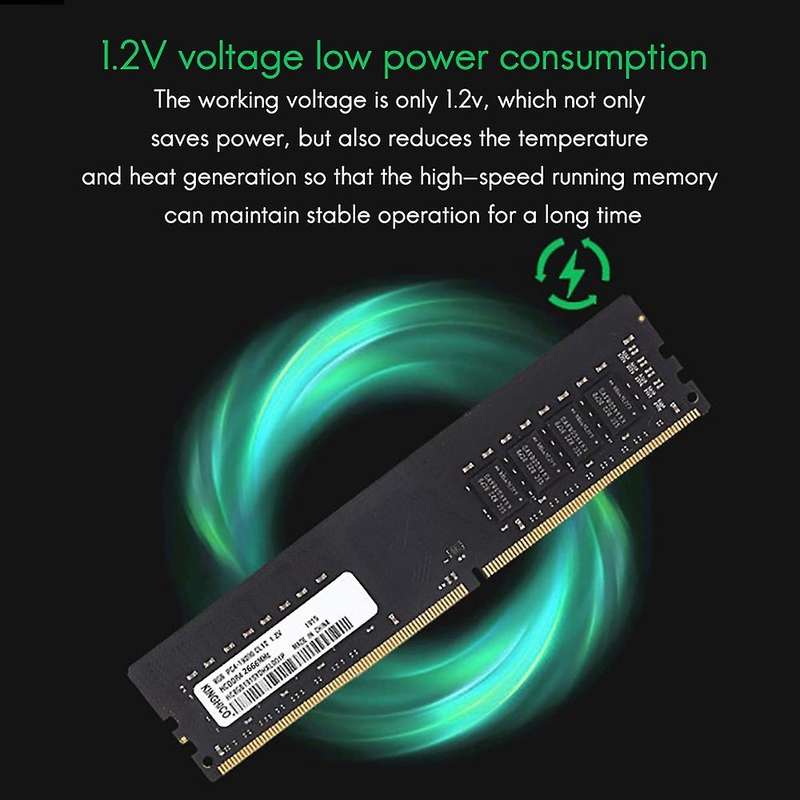 Kinghico Ram 4g Ddr4 Computer Game Memory Compatible for Pc(8gb)