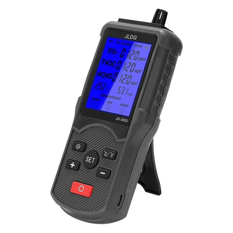 Jldg Multifunctional Air Quality Tester Co2 Tvoc Meter Temperature