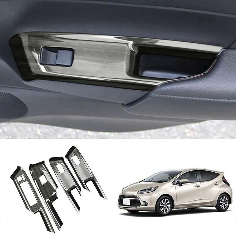 Window Glass Lift Botton Swtich Panle Cover for Toyota Aqua 2021 Rhd