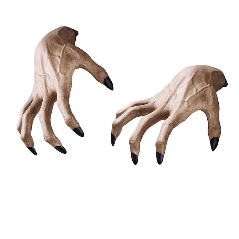 2pcs Halloween Scary Horror Zombie Hand Decoration Haunted House