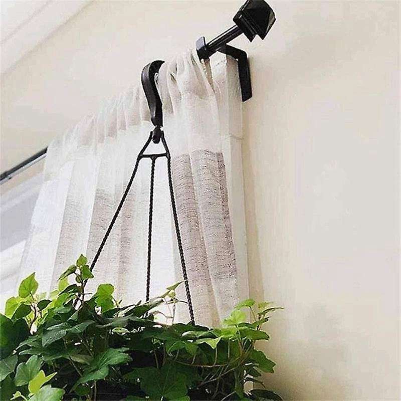 12pcs Double Curtain Rod, Curtain Brackets for 1inch and 5/8inch Rod