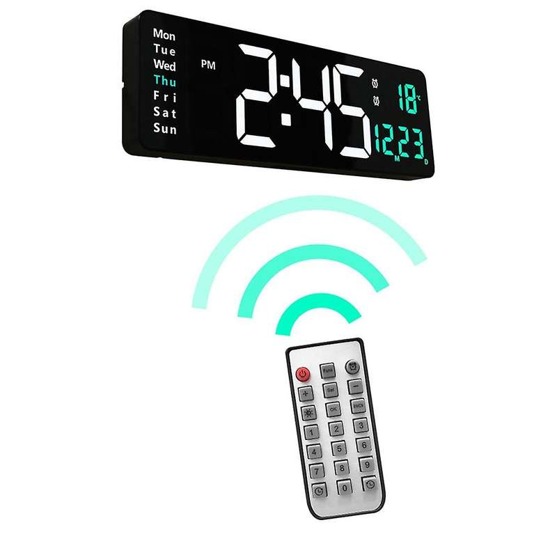 Clock Hanging Watch Intelligent Digital with Remote Control C