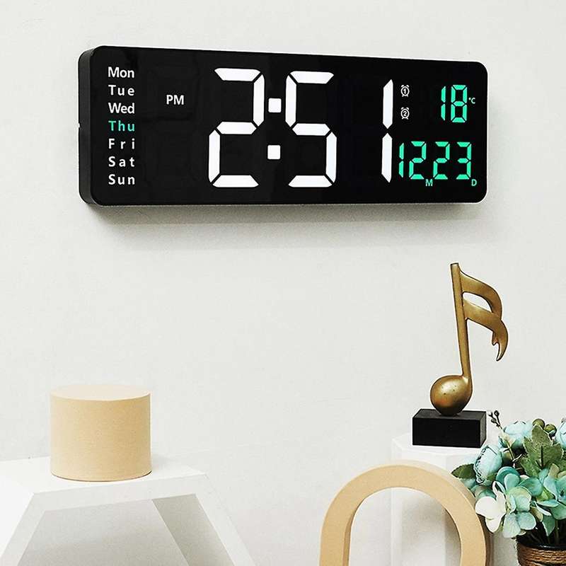 Clock Hanging Watch Intelligent Digital with Remote Control C