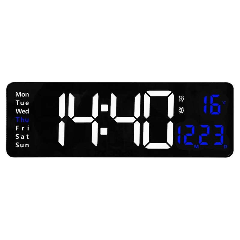 Clock Hanging Watch Intelligent Digital with Remote Control C
