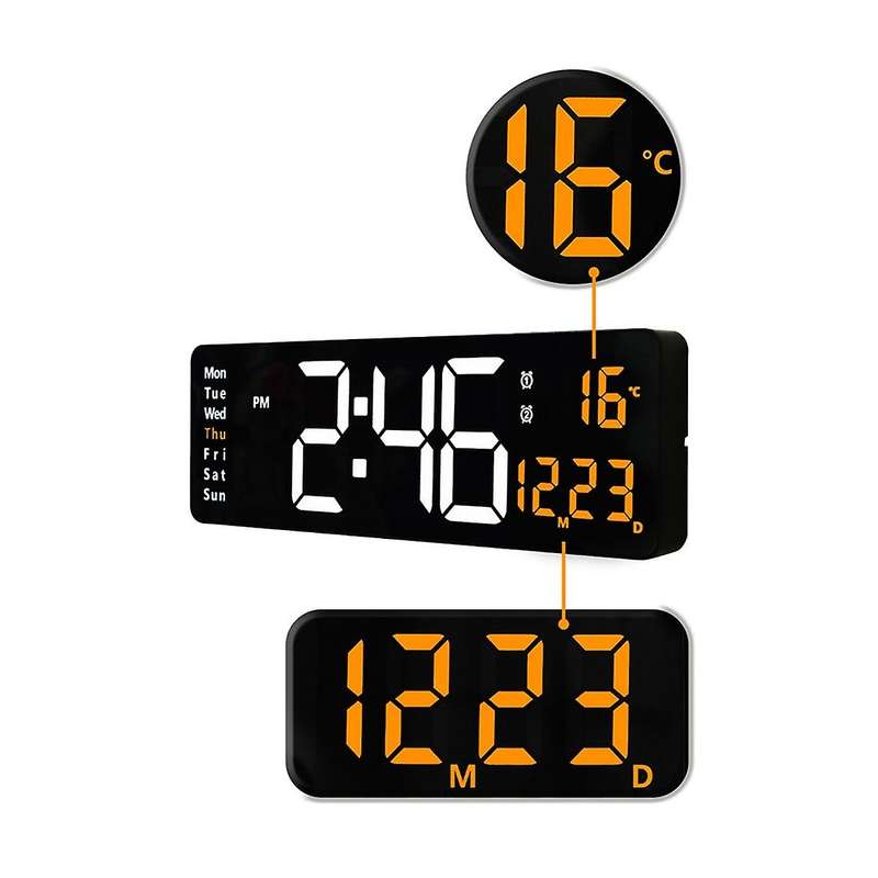 Clock Hanging Watch Intelligent Digital with Remote Control C