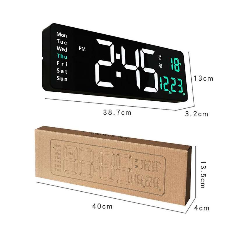 Clock Hanging Watch Intelligent Digital with Remote Control B