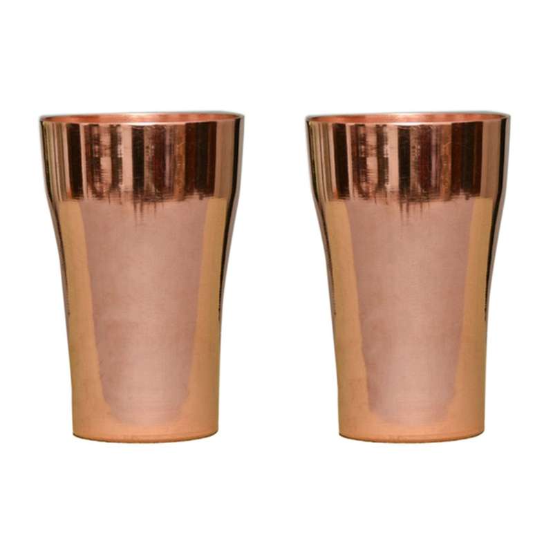 2pcs 400ml Handmade Pure Copper Retro Tea Water Cup Coffee Cup