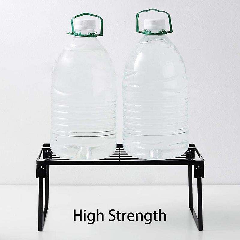 2 Pack Stackable Kitchen Storage Shelf Rack, Foldable Spice Shelves