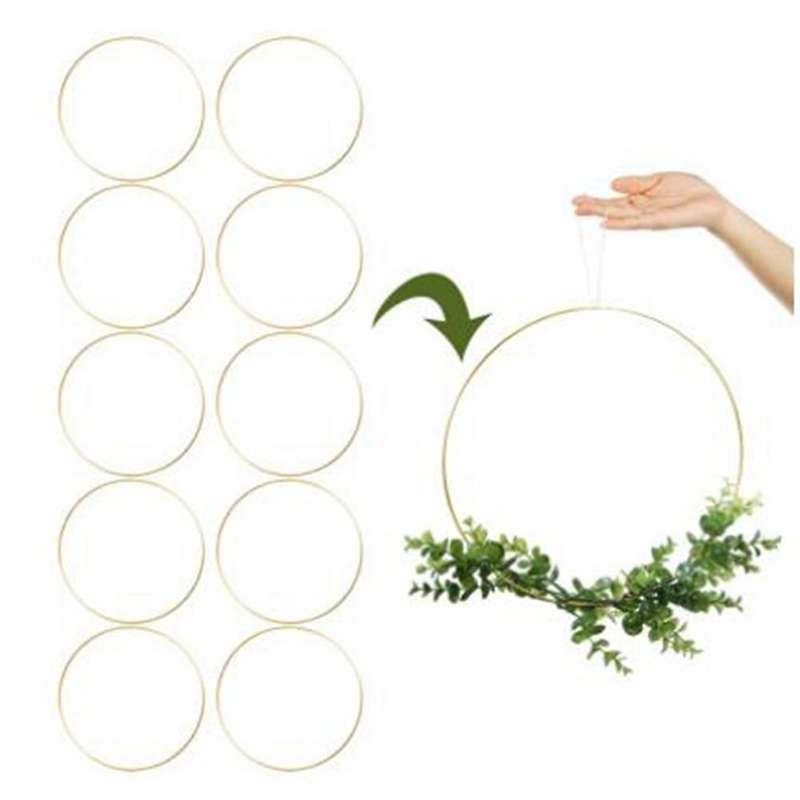 10 Pieces Of 40cm Large Garland Tassel Tassel Gold Craft Ring Diy
